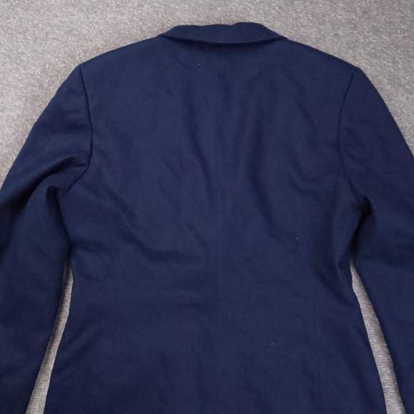 Womens Vintage Pendleton Wool PTP 17 Inches Small Blue Long Sleeve Blazer - Picture 10 of 10